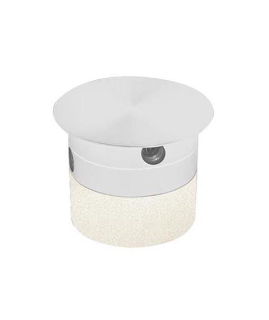 Ceiling base with 3w led in white finish